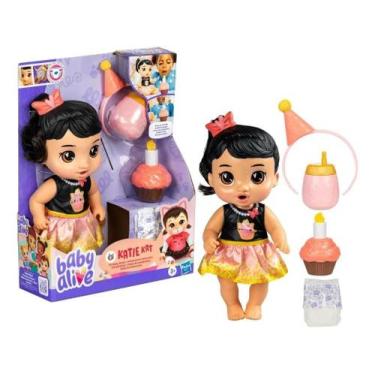 Imagem de Boneca Baby Alive Festa de Aniversário Katie Kat Cabelos Pretos - Hasb