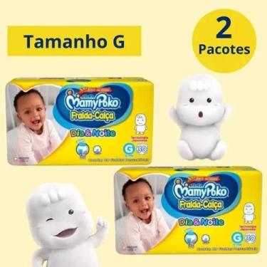 Imagem de Fralda Calça Mamypoko Dia e Noite Amarelo 2 Pacotes Tamanho G Com 30 u