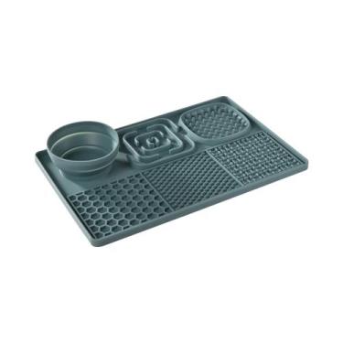 Imagem de Tapete De Silicone Para Cães Com Ventosa Para Alimentação Lenta De Raç