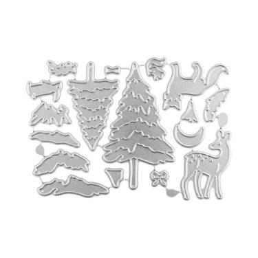 Imagem de Conjunto De Cortadores De Papel Para Lâmpada De Natal Com Arco-íris Pa