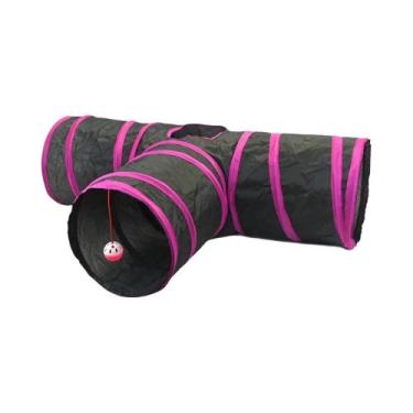 Imagem de Túnel Para Gatos Dobrável E Respirável, Brinquedo De Brincar Interno, 