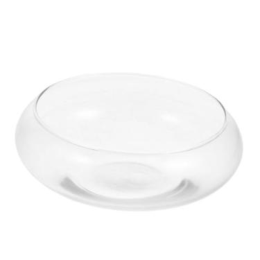 Imagem de YARNOW Aquário de mesa de vidro transparente para peixes dourados, camarões e plantas, vaso de flores hidropônico, portátil, aquário multifuncional, alta transparência