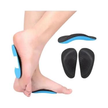 Imagem de Palmilhas Ortopédicas De EVA Para Suporte De Arco De Pé Plano Para Hom