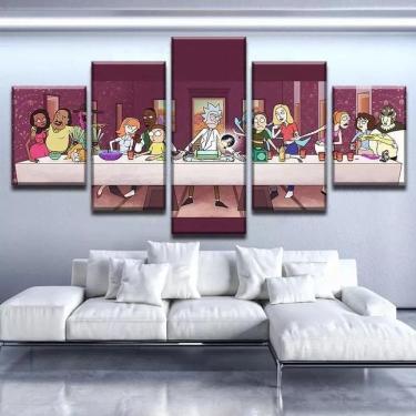Imagem de Quadro Mosaicos A Santa Ceia Rick And Morty De J5p