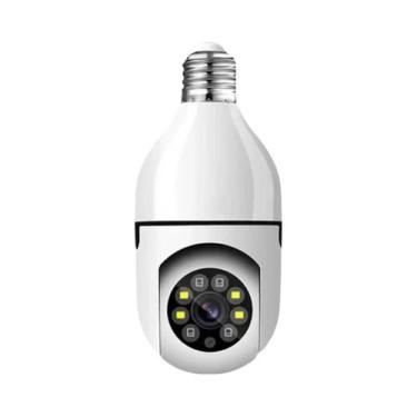 Imagem de Câmera Bulb WiFi 5G 5MP 3MP Interna Com Áudio Bidirecional, Rastreamen