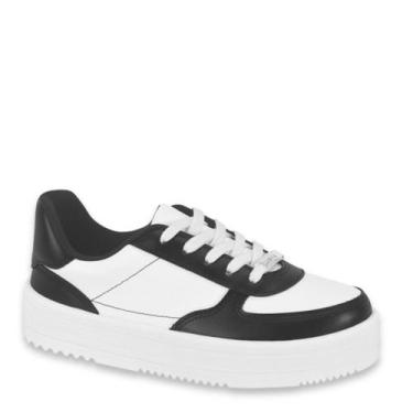 Imagem de Tênis Feminino Moleca Flatform Sola Alta Conforto 5782.313, Branco, Pr