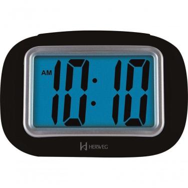 Imagem de Despertador Digital Preto Herweg 2976 único