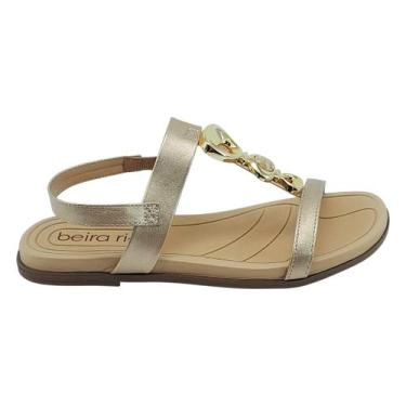 Imagem de Sandália Feminina Beira Rio Casual Pedraria Original Lançamento, 36, D