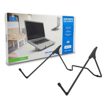 Imagem de Suporte Para Notebook Pix Px-12, Ergonômico, Preto - Nr17