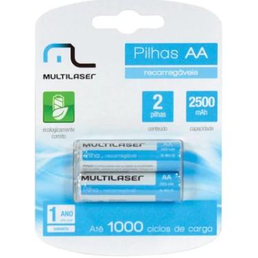 Imagem de Pilha Recarregável AA Multi CB053 Cartela c/2 Unidades 1.2V