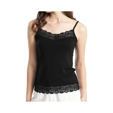 Imagem de Camisola De Renda Em Cor Sólida Para Mulheres, Vestuário Casual Usável