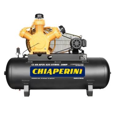 Imagem de Compressor Chiaperini Cj 40 Ap3v 425 Litros 175 Libras 10 Cv Trifásico Ip21