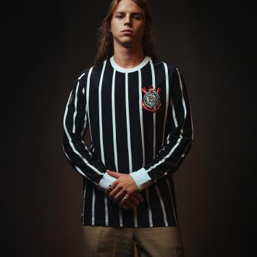 Imagem de Camisa Corinthians Retrô Democracia Manga Longa Masculina-Masculino