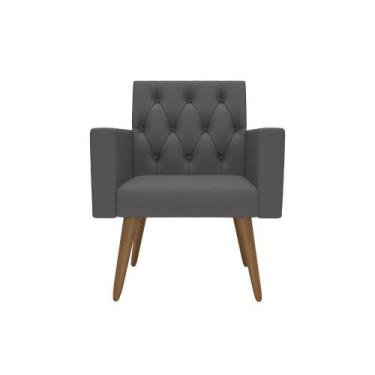 Imagem de Poltrona Decorativa Capitone Reforçada Confortável Para Sala - Móveis 