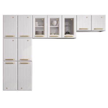 Imagem de Cozinha de Aço Compacta Telasul Diamante C/ Vidro 3Pçs