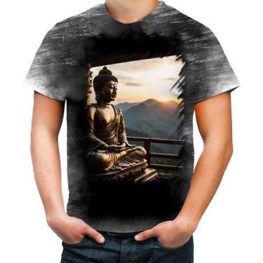 Imagem de Camiseta Desgaste Estátua de Buda Iluminado Religião 15 - Kasubeck Sto