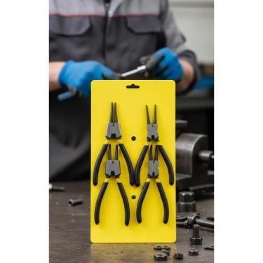 Imagem de Kit 4 Alicates Precisão Anéis 7" Interno/Externo - Congratulations Sto
