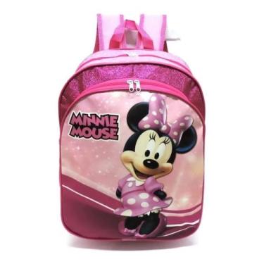 Imagem de Mochila Infantil Escolar Meninas Minnie Glitter Costas G F5