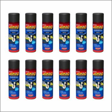 Imagem de 12 Spray Borracha Líquida Multiuso Impermeabilizante Vedação Preto - D