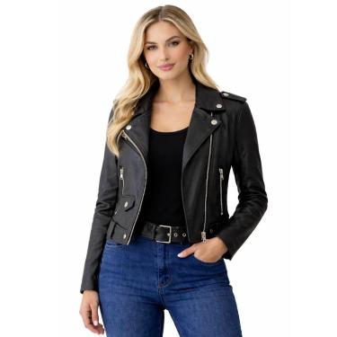 Imagem de Jaqueta  Biker Couro  Slim Premium-Feminino