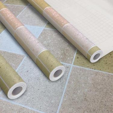 Imagem de Kit 3 Adesivo Vinilico Lavavel para Piso Terrazzo Terroso 15M - Open S