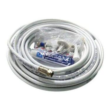 Imagem de Kit Cabo Rg06 67% 15m C/2 Conector Compressao Megatron