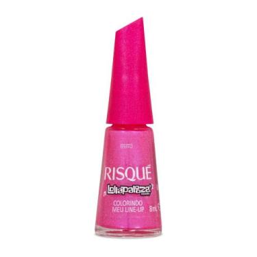 Imagem de Esmalte Rosa Efeito Risqué e Lollapalooza Brasil Colorindo Meu Line Up