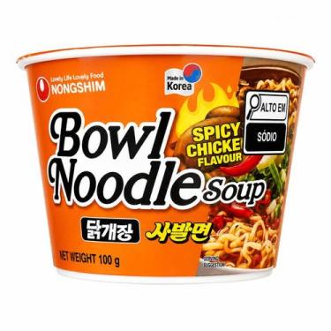 Imagem de Macarrão Instantâneo Sabor Frango Picante 100g  Bowl - Aiko Market