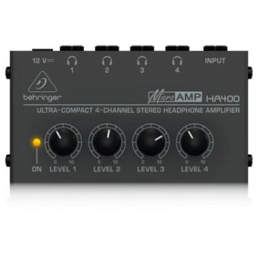 Imagem de Amplificador De Fones Behringer HA400, 4 Canais Stereo, Powerplay