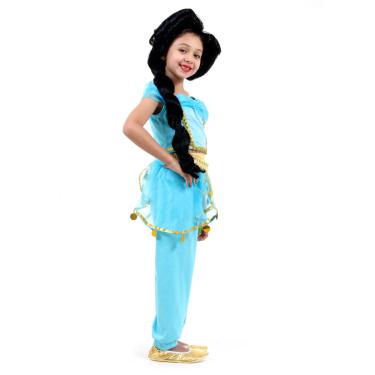 Imagem de Fantasia Jasmine Infantil Luxo Original - Aladdin - Disney Princesas M