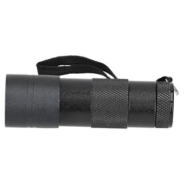 Imagem de Lanterna de luz negra, Lanterna ultravioleta de liga de alumínio durável Design ultracompacto para detecção de urina em animais de estimação para detecção de agente fluorescente