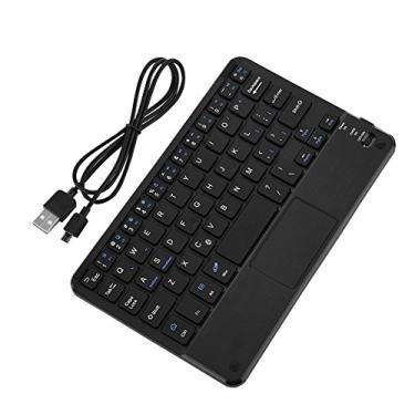 Imagem de Teclado Bluetooth sem fio ultra fino, teclado Bluetooth sem fio portátil com touchpad para Windows PC Android Tablet
