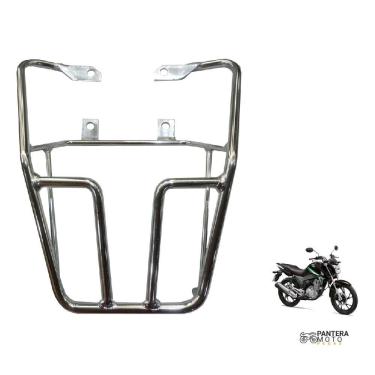 Imagem de Bagageiro Moto Titan 125/150 2014 E FAN 160 16 Aço Maciço Cromado