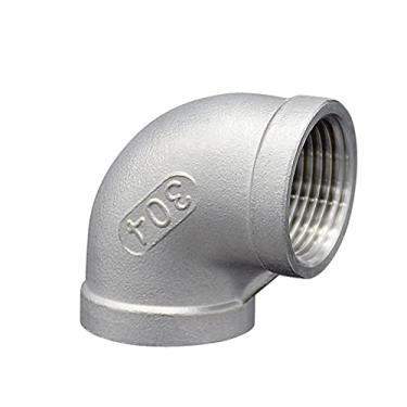 Imagem de 1/8'' - 2'' BSP Rosca F¨ºmea 304 A?o Inoxid¨¢vel Igual 90 Graus Cotovelo???Encaixe Conector de Junta SS304, 3/8"