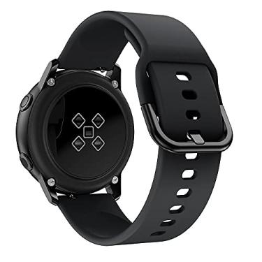 Imagem de Pulseira de relógio de 22 mm, compatível com Samsung Galaxy Watch 3 45 mm/Galaxy Watch 46 mm/Gear S3 Frontier clássica pulseira esportiva de silicone macio para homens e mulheres