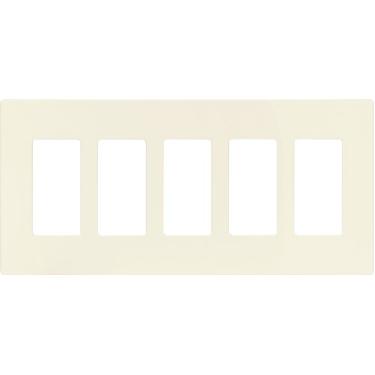 Imagem de Eaton PJS265LA Placa de parede sem parafusos, 5 entradas, amêndoa clara