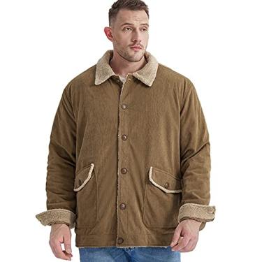 Imagem de Jaqueta masculina leve à prova de vento lapela frontal jaquetas militares corta-vento trench coat para outono inverno moda, marrom, EG (185 cm/80