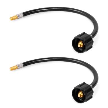 Imagem de Conector de Mangueira de Pigtail de Propano RV de 15 polegadas GASPRO com 2 Unidades Invertidas