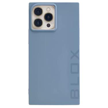 Imagem de Case-Mate - BLOX – Capa retangular para iPhone 13 Pro Max – Acabamento fosco – Compatível com carregamento magnético – Proteção contra quedas de 3 metros – 17 cm – Tinta azul