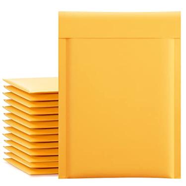 Imagem de Envelopes acolchoados UCGOU 15 x 25 cm Kraft Bubble Mailers Gold Bubble Envelopes Pacote com 25