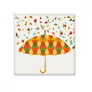 Imagem de Guarda-chuva chuva com estampa de gotejamento de cerâmica brilhante decalque de tijolos esmaltados