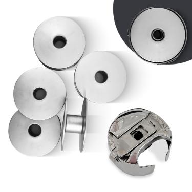 Imagem de Caixa de Bobina Grande Para Maquina Reta Transporte Duplo e Triplo + 5 Bobinas de Alumunio