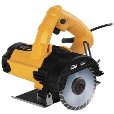 Imagem de Serra Mármore WAP ESM 1300 4.3/8" 1.300W com 2 Chaves de Aperto – Amarela/Preta
