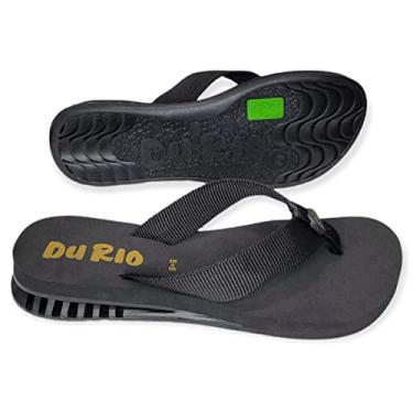 Imagem de Chinelo Ortopedico Feminino DuRio Esporao Fascite Premium Cor:Preto;Tamanho:34