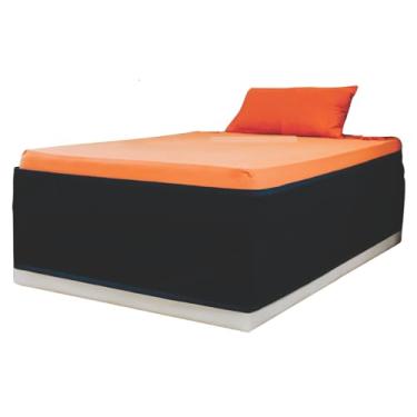 Imagem de Saia Cama Box Solteiro Protetor E Arranhador De Gatos