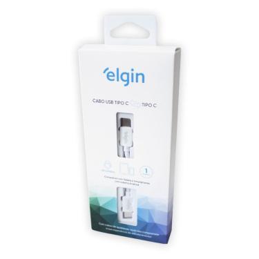 Imagem de Cabo USB-C para USB-C - 1 metro - Branco  - Elgin 46RCTIPOCTPC