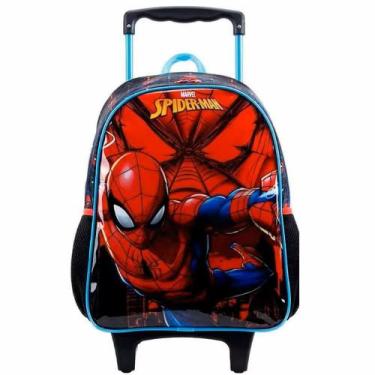 Imagem de Mochila Escolar Com Rodinha Spider Man X2 Nº 16 Xeryus  Homem Aranha