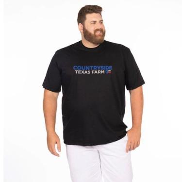 Imagem de Camiseta T-Shirt Masculina Cm-475 Plus Size Texas Farm