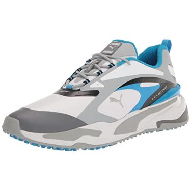 Imagem de PUMA Tênis de golfe masculino Gs-Fast, Puma Mergulho branco-pedreira-oceano, 47