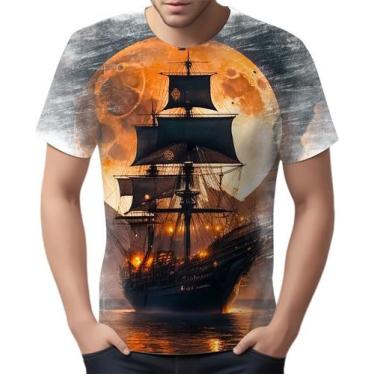Imagem de Camiseta Camisa Estampada Steampunk Navio Embarcação Hd 8 - Enjoy Shop